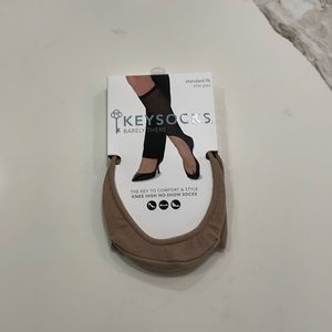 New, still in package barely there key socks, knee-high, standard fit,